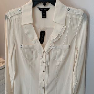 White House Black Market NWT Silk Blouse size 4